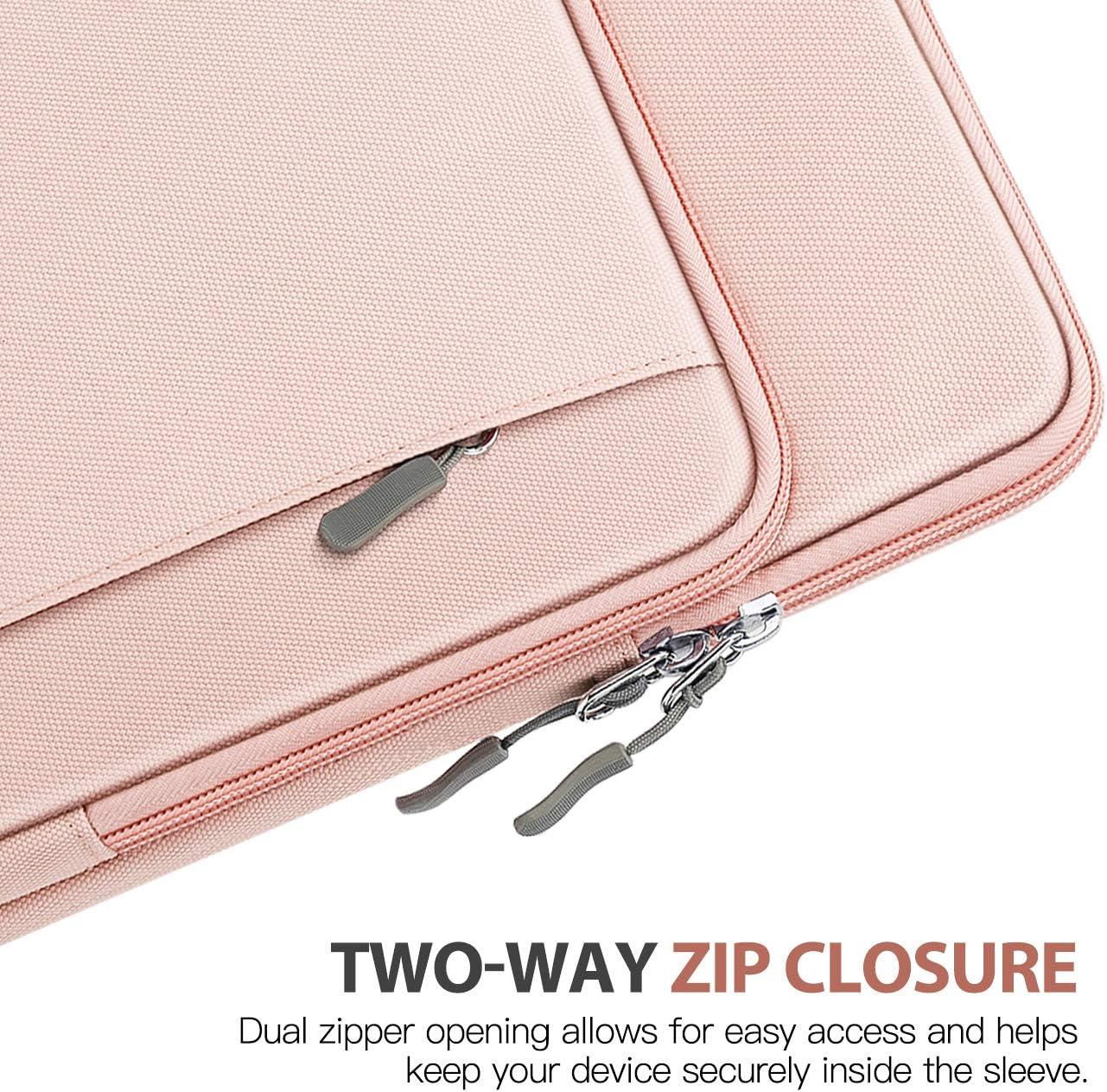 imageTiMOVO 13314 Inch Laptop Sleeve Carrying Bag with Pockets for iPad Air 13 Inch 2024iPad Pro 13 Inch 2024MacBook Air 20222018MacBook Pro M2M2M1 ProM1 MaxGalaxy Tab S9S8 124quotBlackPink