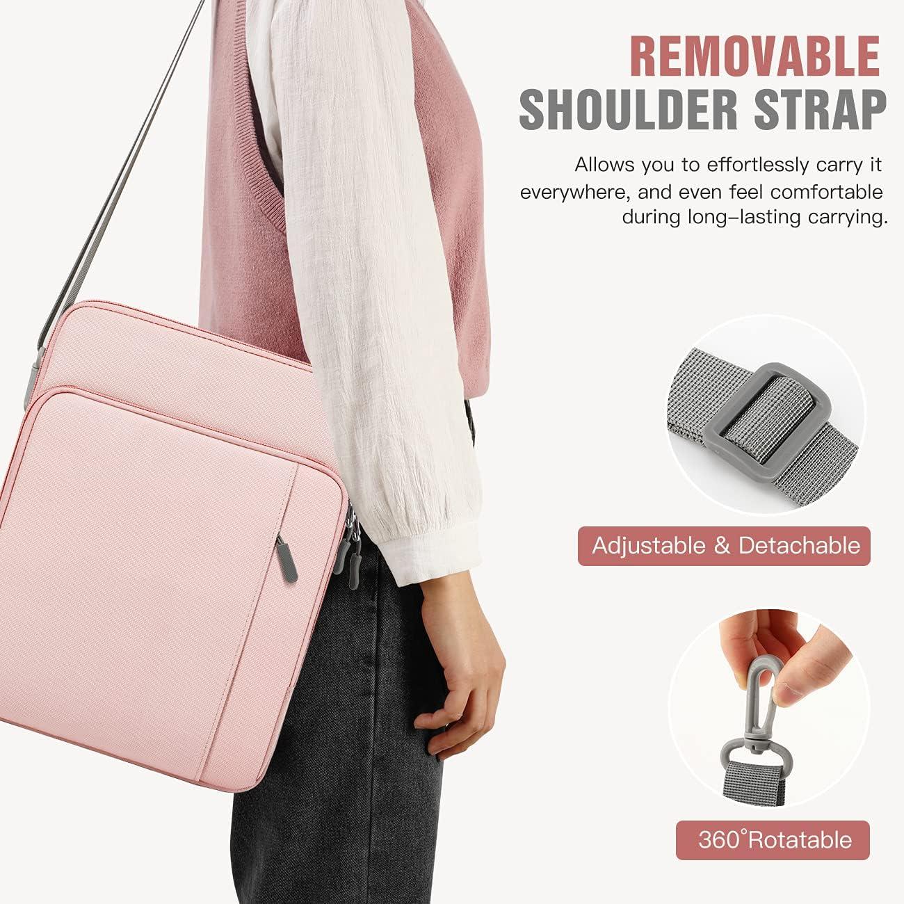 imageTiMOVO 13314 Inch Laptop Sleeve Carrying Bag with Pockets for iPad Air 13 Inch 2024iPad Pro 13 Inch 2024MacBook Air 20222018MacBook Pro M2M2M1 ProM1 MaxGalaxy Tab S9S8 124quotBlackPink