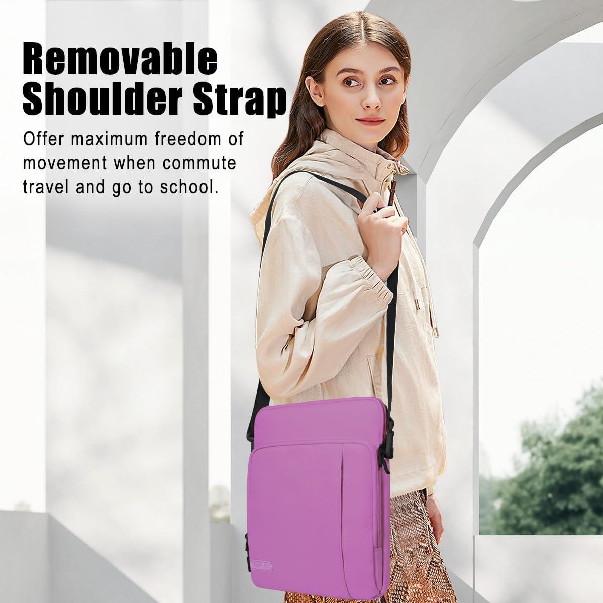 imageTiMOVO 13314 Inch Laptop Sleeve Carrying Bag with Pockets for iPad Air 13 Inch 2024iPad Pro 13 Inch 2024MacBook Air 20222018MacBook Pro M2M2M1 ProM1 MaxGalaxy Tab S9S8 124quotBlackPurple