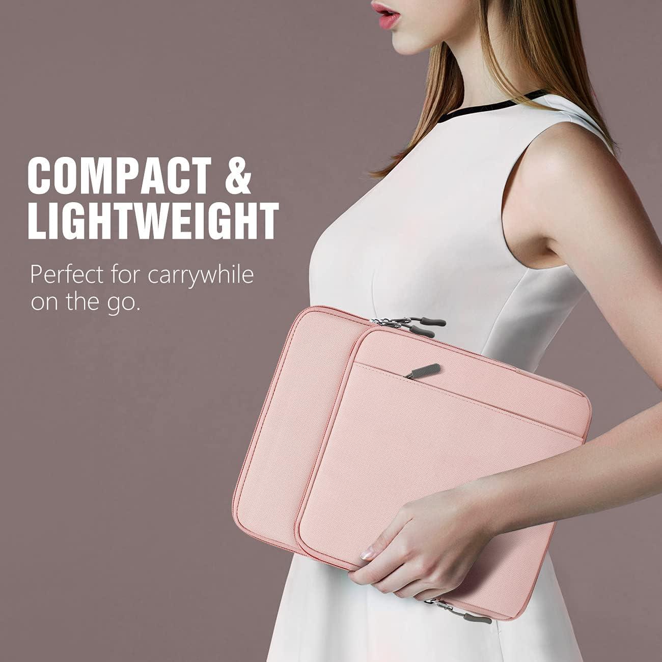 imageTiMOVO 13314 Inch Laptop Sleeve Carrying Bag with Pockets for iPad Air 13 Inch 2024iPad Pro 13 Inch 2024MacBook Air 20222018MacBook Pro M2M2M1 ProM1 MaxGalaxy Tab S9S8 124quotBlackPink