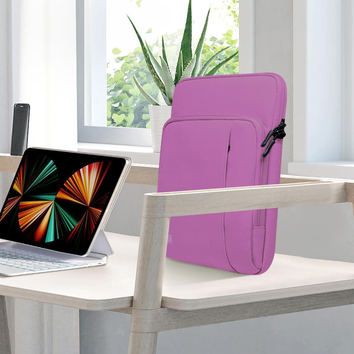 imageTiMOVO 13314 Inch Laptop Sleeve Carrying Bag with Pockets for iPad Air 13 Inch 2024iPad Pro 13 Inch 2024MacBook Air 20222018MacBook Pro M2M2M1 ProM1 MaxGalaxy Tab S9S8 124quotBlackPurple
