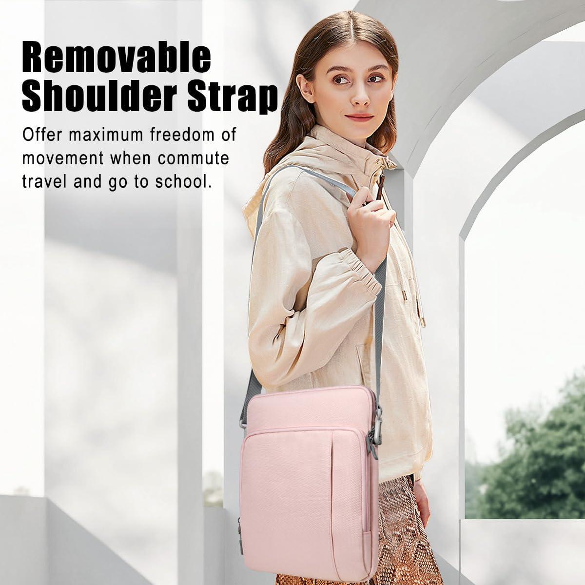 imageTiMOVO 13314 Inch Laptop Sleeve Carrying Bag with Pockets for iPad Air 13 Inch 2024iPad Pro 13 Inch 2024MacBook Air 20222018MacBook Pro M2M2M1 ProM1 MaxGalaxy Tab S9S8 124quotBlackPink