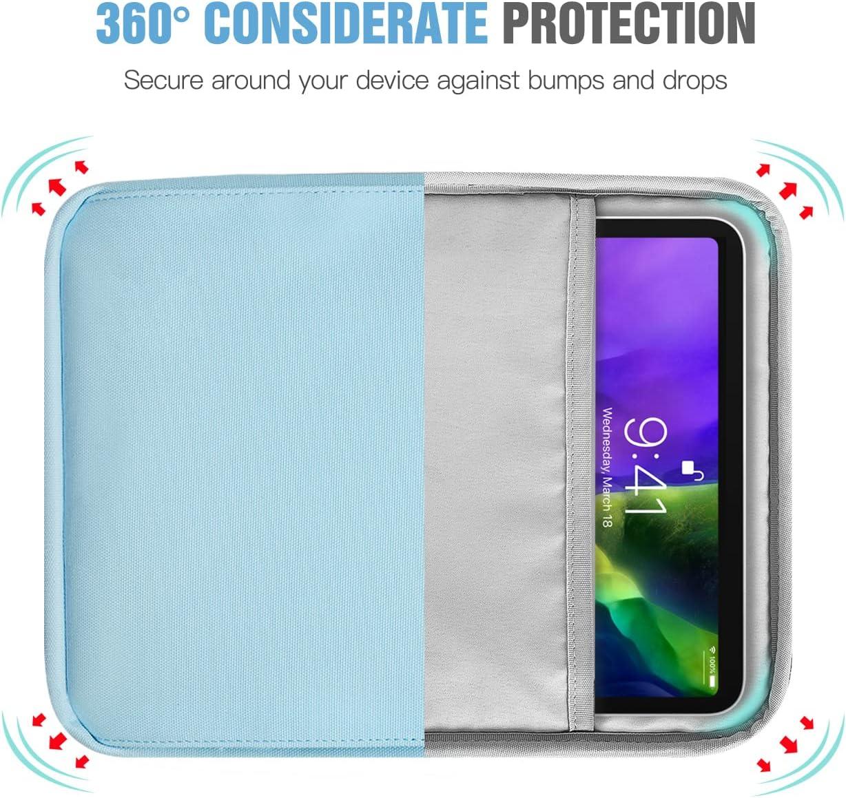 imageTiMOVO 911 Inch Tablet Sleeve Bag with Shoulder Strap for iPad 11inch A16 2025 iPad 109quot102quot Air 115th4th Gen 109quot Galaxy Tab A9 Plus 11quot PinkAblight Blue