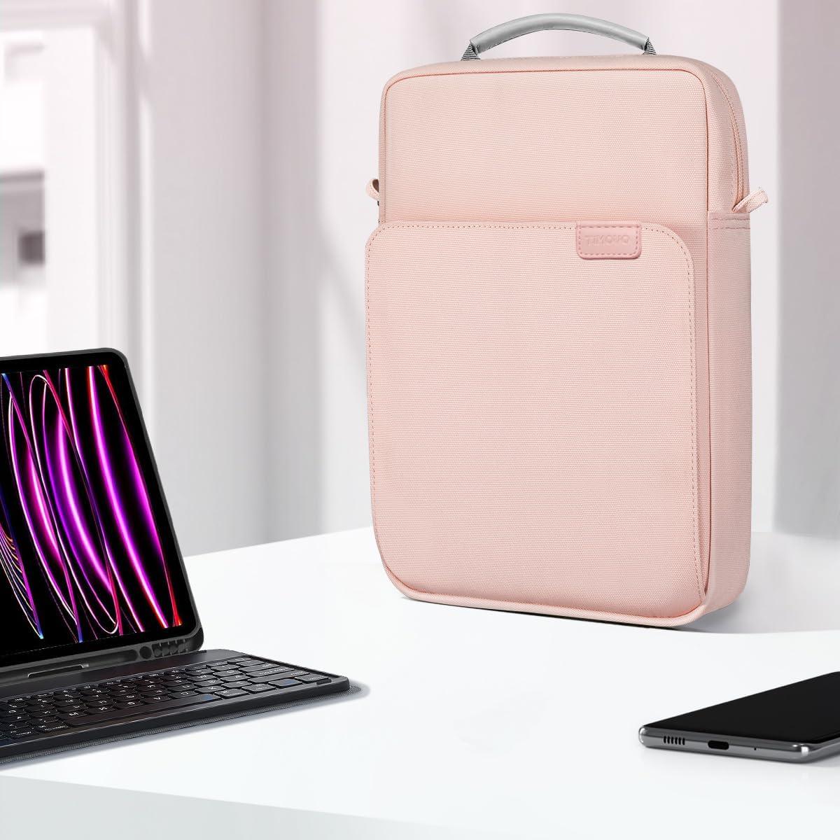 imageTiMOVO 911 Inch Tablet Sleeve Bag with Shoulder Strap for iPad 11inch A16 2025 iPad 109quot102quot Air 115th4th Gen 109quot Galaxy Tab A9 Plus 11quot PinkApink