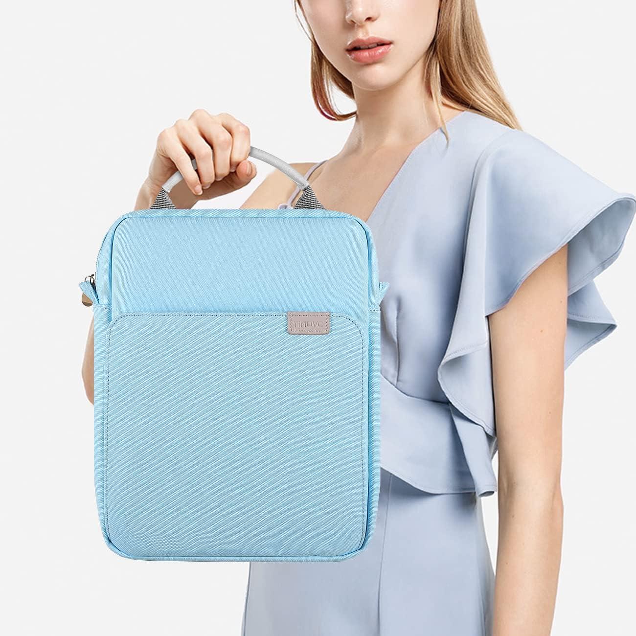 imageTiMOVO 911 Inch Tablet Sleeve Bag with Shoulder Strap for iPad 11inch A16 2025 iPad 109quot102quot Air 115th4th Gen 109quot Galaxy Tab A9 Plus 11quot PinkAblight Blue