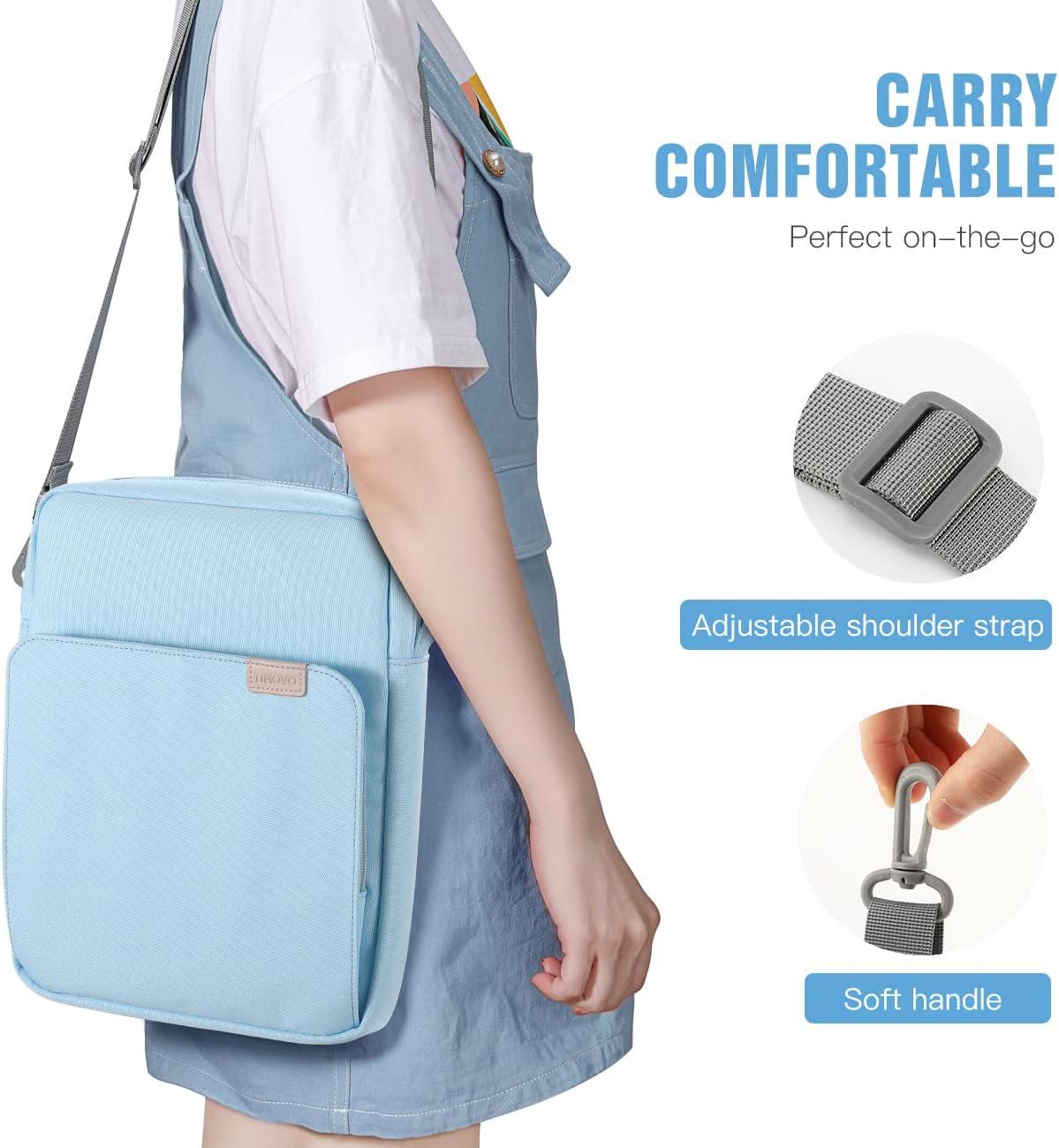 imageTiMOVO 911 Inch Tablet Sleeve Bag with Shoulder Strap for iPad 11inch A16 2025 iPad 109quot102quot Air 115th4th Gen 109quot Galaxy Tab A9 Plus 11quot PinkAblight Blue