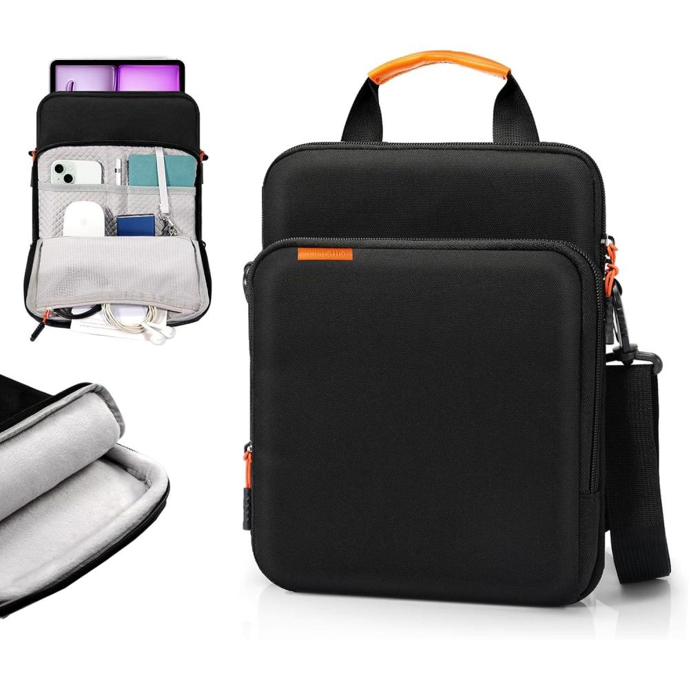 imageTiMOVO 13 Inch Tablet Handbag with Shoulder Strap for iPad Air 13quot M3 2025 iPad Pro 13quot iPad Pro 129quot Galaxy Tab S9 PlusS10S10 PlusS9 FES9 FE Plus 124quot Remarkable Paper Pro 118quot BlackBlack