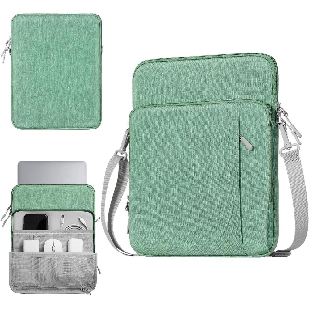 imageTiMOVO 13314 Inch Laptop Sleeve Carrying Bag with Pockets for iPad Air 13 Inch 2024iPad Pro 13 Inch 2024MacBook Air 20222018MacBook Pro M2M2M1 ProM1 MaxGalaxy Tab S9S8 124quotBlackLime Green