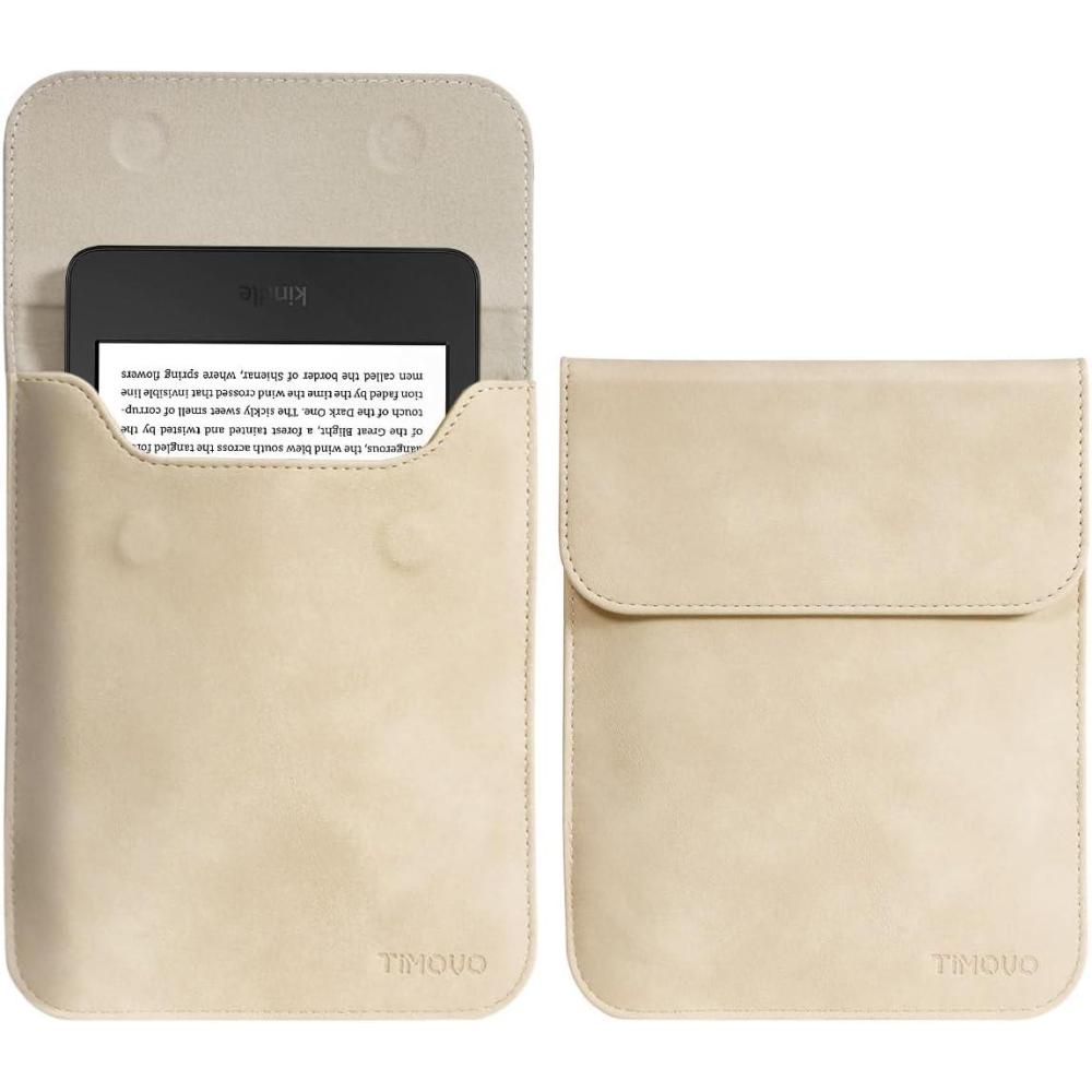 imageTiMOVO 6 Inch Tablet Sleeve for AllNew 6quot Kindle 11th Generation 20242022 Protective Sleeve Cover Case with Pocket for Kindle EReader Light BlueApricot