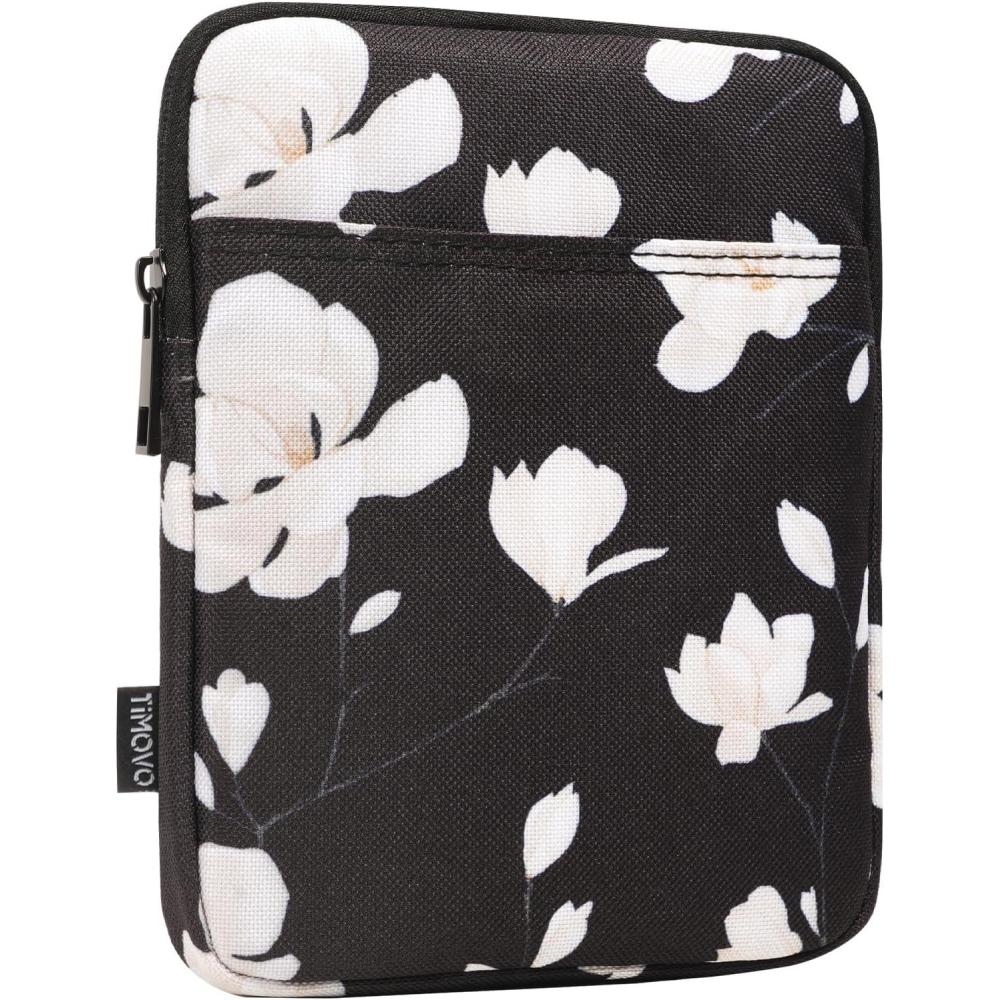 imageTiMOVO 67 Inch Sleeve Case for AllNew Kindle Paperwhite and Kindle Colorsoft Signature Edition Protective Sleeve Cover Pouch Bag Carrying Case for Kindle EReaderOasis Space GrayBlack  White Magnolia