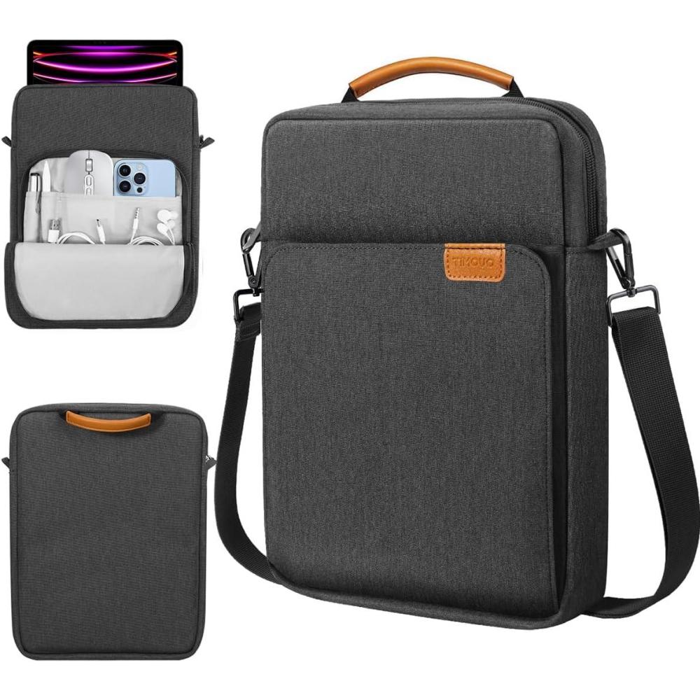 imageTiMOVO 911 Inch Tablet Sleeve Bag with Shoulder Strap for iPad 11inch A16 2025 iPad 109quot102quot Air 115th4th Gen 109quot Galaxy Tab A9 Plus 11quot PinkBlack  Gray