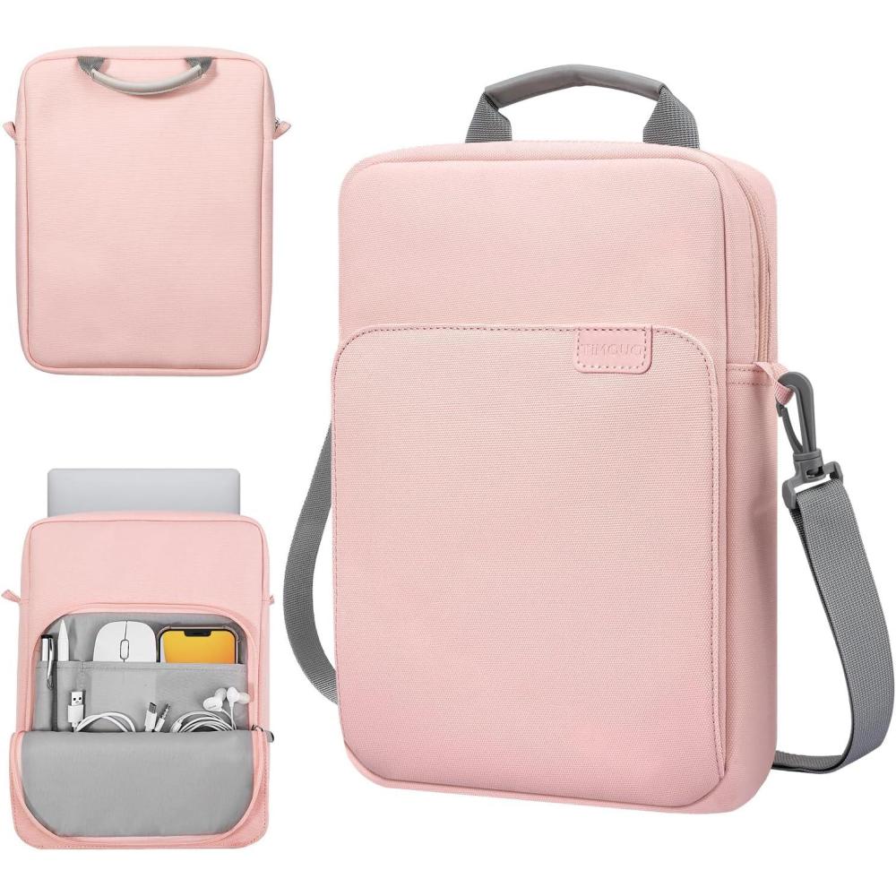 imageTiMOVO 911 Inch Tablet Sleeve Bag with Shoulder Strap for iPad 11inch A16 2025 iPad 109quot102quot Air 115th4th Gen 109quot Galaxy Tab A9 Plus 11quot PinkPink