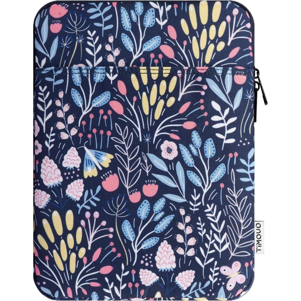 imageTiMOVO 911quot Tablet Sleeve Bag for iPad 11inch A16 2025 iPad 10th Gen 109quot iPad 102quot iPad Air 11 Inch5th4th Gen 109quot Galaxy Tab A9 Plus 11quot Protective Bag Fit Smart Keyboard Dusty BlueAbColorful Flower