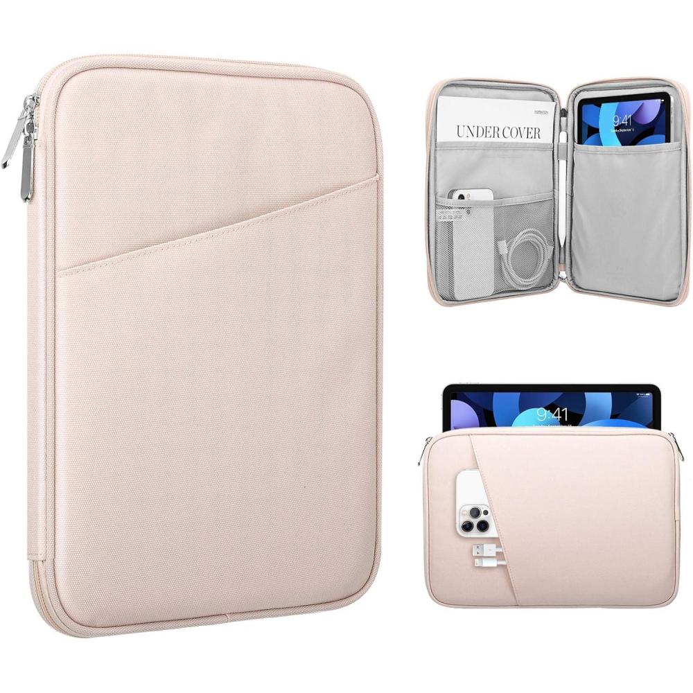 imageTiMOVO 911quot Tablet Sleeve for iPad 11inch A16 2025 iPad 10th Gen 109quot iPad 102quot iPad Air 11 Inch5th4th Gen 109quot Galaxy Tab A9 Plus 11quot Protective Bag with Pocket BlackAdPink