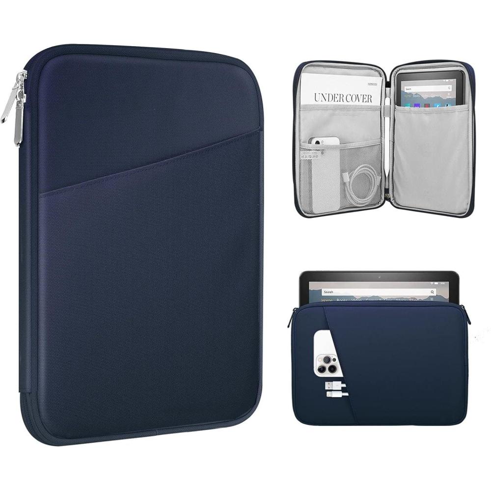 imageTiMOVO 911quot Tablet Sleeve for iPad 11inch A16 2025 iPad 10th Gen 109quot iPad 102quot iPad Air 11 Inch5th4th Gen 109quot Galaxy Tab A9 Plus 11quot Protective Bag with Pocket BlackAIndigo