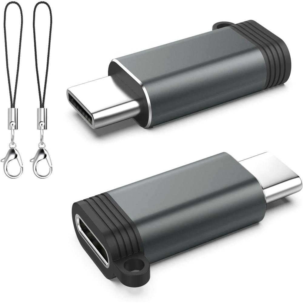 imageTiMOVO Adapter for Lightning to USB C Adapter USB to USB C Cable Converter for iPhone 1616 ProPro Max iPad ProAirMini MacBook ProAir Fast Charging ampamp Data TransferNot for OTGAudioVideoGreyGray