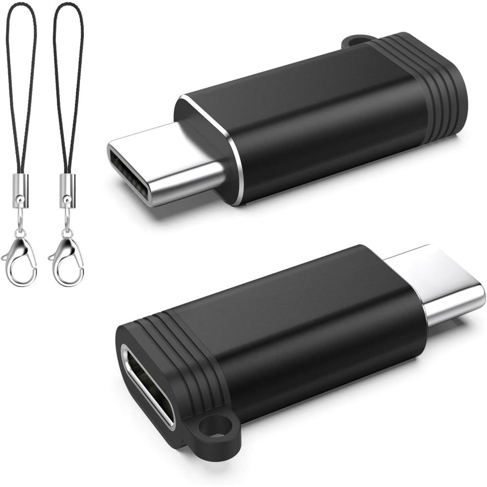 imageTiMOVO Adapter for Lightning to USB C Adapter USB to USB C Cable Converter for iPhone 1616 ProPro Max iPad ProAirMini MacBook ProAir Fast Charging ampamp Data TransferNot for OTGAudioVideoGreyBlack