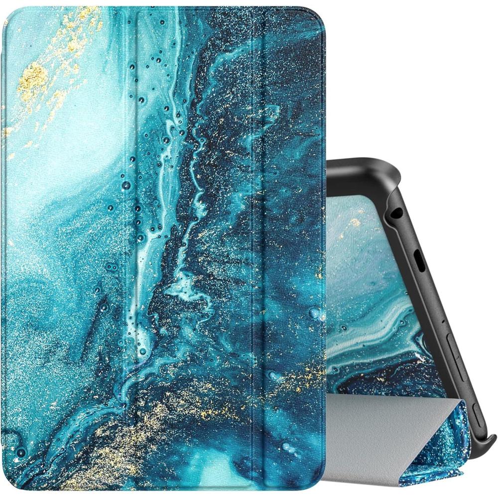 imageTiMOVO Case Fits AllNew Kindle Fire 7 Tablet 7quot 12th Generation 2022 Release Slim Lightweight Trifold PU Leather Stand Cover PC Back Shell Protector with Auto WakeSleep Gilding