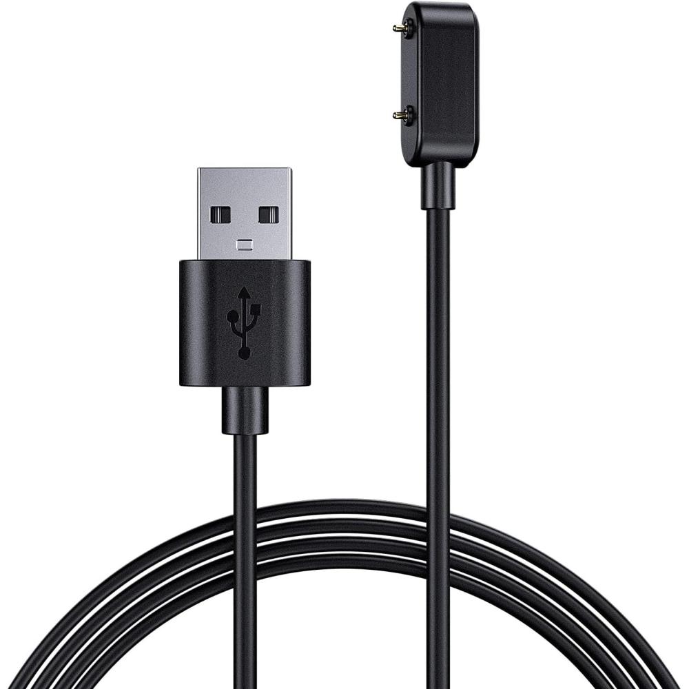 imageTiMOVO Charger Compatible with Huawei Band 6Honor Band 6Honor Watch ESHuawei Watch FitHuawei 4X Smartwatch Magnetic USB Charging Cable 33ft Replacement Charging Cable Cord  Black