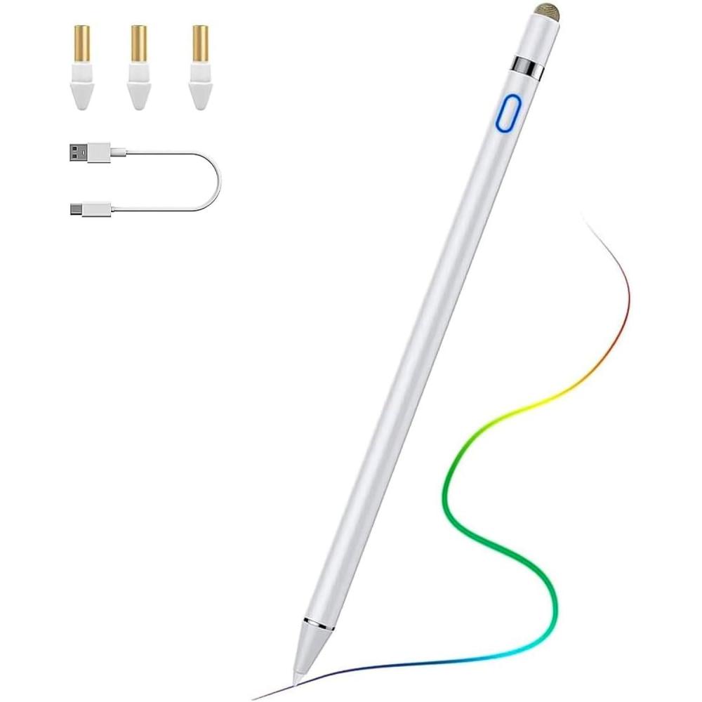 imageTiMOVO Stylus Pen for iPad 11th10th9th8th7th Generation 20Hrs Work Palm Rejection iPad Pen Compatible with iPad Air 11quot13quotM3M25th4th Mini 6th5th High Precise iPad Pencil 1st Gen WhiteWhite