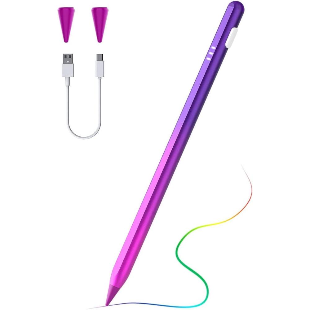 imageTiMOVO Stylus Pen for iPad Pencil 2nd Generation with Palm Rejection for 20182025 11th10th9th8th7th Gen Pro 13quot11quotM4129quot iPad Air 11quot13quot M3M2 Mini 76th BlueGradient Purple