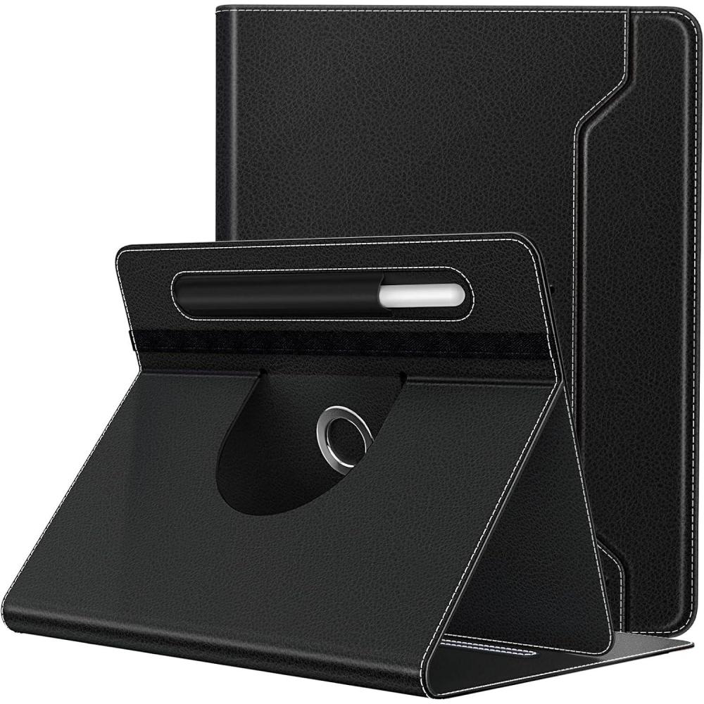 imageTiMOVO Universal Case for 911 Inch Tablet 360 Degree Rotating Stand Protective Cover with Pen Pocket for 9 10 101 Inch Android Touchscreen Tablet BlackAblack