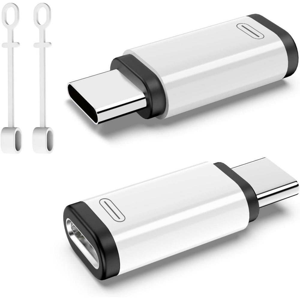 imageTiMOVO for Lightning to USB C Adapter 2 Pack USB C Male to Lighting Female Adaptrer with 36W Fast Charging ampamp Data Sync for iPhone 1516 ProPro MaxPlus Galaxy S2423 iPad NOT for AudioOTG WhiteWhiteBlack