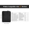 TiMOVO 13 Inch Tablet Sleeve for iPad Air 13″ M3 2025, iPad Pro 13″, iPad Pro 12.9″, Galaxy Tab S9 Plus/S10 Plus/S9 FE+/S9 FE Plus 12.4″, Remarkable Paper Pro 11.8″, Protective Carrying Bag, Black