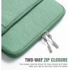 TiMOVO 13.3-14 Inch Laptop Sleeve Carrying Bag with Pockets for iPad Air 13 Inch 2024,iPad Pro 13 Inch 2024,MacBook Air 2022-2018,MacBook Pro M2/M2/M1 Pro/M1 Max,Galaxy Tab S9+/S8+ 12.4″,Black(Lime Green)