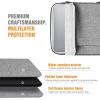 TiMOVO 13.3-14 Inch Laptop Sleeve Carrying Bag with Pockets for iPad Air 13 Inch 2024,iPad Pro 13 Inch 2024,MacBook Air 2022-2018,MacBook Pro M2/M2/M1 Pro/M1 Max,Galaxy Tab S9+/S8+ 12.4″,Black(Light Gray)