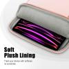 TiMOVO 13.3-14 Inch Laptop Sleeve Carrying Bag with Pockets for iPad Air 13 Inch 2024,iPad Pro 13 Inch 2024,MacBook Air 2022-2018,MacBook Pro M2/M2/M1 Pro/M1 Max,Galaxy Tab S9+/S8+ 12.4″,Black(Pink)