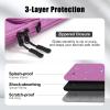 TiMOVO 13.3-14 Inch Laptop Sleeve Carrying Bag with Pockets for iPad Air 13 Inch 2024,iPad Pro 13 Inch 2024,MacBook Air 2022-2018,MacBook Pro M2/M2/M1 Pro/M1 Max,Galaxy Tab S9+/S8+ 12.4″,Black(Purple)