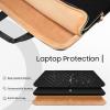 TiMOVO 15.6 Inch Laptop Sleeve Compatible with MacBook Air Pro, 15.6 Inch HP, Dell, Lenovo, Asus Notebook, Protective Laptop Carrying Case Bag with Handle, Pink(Black)