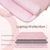 TiMOVO 15.6 Inch Laptop Sleeve Compatible with MacBook Air Pro, 15.6 Inch HP, Dell, Lenovo, Asus Notebook, Protective Laptop Carrying Case Bag with Handle, Pink(Pink)