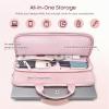 TiMOVO 15.6 Inch Laptop Sleeve Compatible with MacBook Air Pro, 15.6 Inch HP, Dell, Lenovo, Asus Notebook, Protective Laptop Carrying Case Bag with Handle, Pink(Pink)