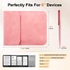 TiMOVO 6 Inch Tablet Sleeve for All-New 6″ Kindle 11th Generation 2024/2022, Protective Sleeve Cover Case with Pocket for Kindle E-Reader, Pink
