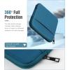 TiMOVO 6-7 Inch Sleeve Case for All-New Kindle Paperwhite and Kindle Colorsoft Signature Edition, Protective Sleeve Cover Pouch Bag Carrying Case for Kindle E-Reader/Oasis, Space Gray(Ab-Peacock Blue)