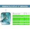 TiMOVO 6-7 Inch Sleeve Case for All-New Kindle Paperwhite and Kindle Colorsoft Signature Edition, Protective Sleeve Cover Pouch Bag Carrying Case for Kindle E-Reader/Oasis, Space Gray(cloud peacock blue)