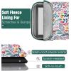 TiMOVO 6-7 Inch Sleeve Case for All-New Kindle Paperwhite and Kindle Colorsoft Signature Edition, Protective Sleeve Cover Pouch Bag Carrying Case for Kindle E-Reader/Oasis, Space Gray(A-Flowers)