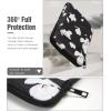 TiMOVO 6-7 Inch Sleeve Case for All-New Kindle Paperwhite and Kindle Colorsoft Signature Edition, Protective Sleeve Cover Pouch Bag Carrying Case for Kindle E-Reader/Oasis, Space Gray(Black & White Magnolia)