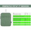 TiMOVO 6-7 Inch Sleeve Case for All-New Kindle Paperwhite and Kindle Colorsoft Signature Edition, Protective Sleeve Cover Pouch Bag Carrying Case for Kindle E-Reader/Oasis, Space Gray(A-Bodhi Green)