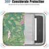 TiMOVO 6-7 Inch Tablet Sleeve for All-New Kindle Paperwhite and Kindle Colorsoft Signature Edition, Protective Sleeve Cover Case with Pocket for Kindle E-Reader/Kindle Oasis, Yellow Flower(B-Green Flower)
