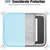 TiMOVO 6-7 Inch Tablet Sleeve for All-New Kindle Paperwhite and Kindle Colorsoft Signature Edition, Protective Sleeve Cover Case with Pocket for Kindle E-Reader/Kindle Oasis, Yellow Flower(Baby Blue)