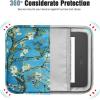 TiMOVO 6-7 Inch Tablet Sleeve for All-New Kindle Paperwhite and Kindle Colorsoft Signature Edition, Protective Sleeve Cover Case with Pocket for Kindle E-Reader/Kindle Oasis, Yellow Flower(B-Apricot Blossom)