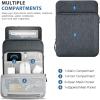 TiMOVO 9-11 Inch Tablet Sleeve Bag for iPad 11-inch A16 2025, iPad 10th Gen. 10.9″, iPad 10.2″, iPad Air 11/Air 5th/4th Gen. 10.9″, Galaxy Tab A9+/A9 Plus 11″, Carrying Bag with Pockets, Black(Dark Gray)