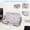 TiMOVO 9-11 Inch Tablet Sleeve Bag with Shoulder Strap Fits iPad 11-inch A16 2025, iPad 10th Gen. 10.9″/10.2″, iPad Air 11/5th/4th Gen. 10.9″, Galaxy Tab A9 Plus 11″, Pink(Flowers)