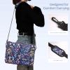TiMOVO 9-11 Inch Tablet Sleeve Bag with Shoulder Strap Fits iPad 11-inch A16 2025, iPad 10th Gen. 10.9″/10.2″, iPad Air 11/5th/4th Gen. 10.9″, Galaxy Tab A9 Plus 11″, Pink(Colorful Flower)