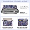 TiMOVO 9-11 Inch Tablet Sleeve Bag with Shoulder Strap Fits iPad 11-inch A16 2025, iPad 10th Gen. 10.9″/10.2″, iPad Air 11/5th/4th Gen. 10.9″, Galaxy Tab A9 Plus 11″, Pink(Colorful Flower)