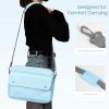 TiMOVO 9-11 Inch Tablet Sleeve Bag with Shoulder Strap Fits iPad 11-inch A16 2025, iPad 10th Gen. 10.9″/10.2″, iPad Air 11/5th/4th Gen. 10.9″, Galaxy Tab A9 Plus 11″, Pink(Light Blue)