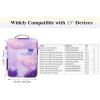 TiMOVO 9-11 Inch Tablet Sleeve Bag with Shoulder Strap for iPad 11-inch A16 2025, iPad 10.9″/10.2″| Air 11/5th/4th Gen. 10.9″| Galaxy Tab A9 Plus 11″, Pink(Ab-watercolor Purple)
